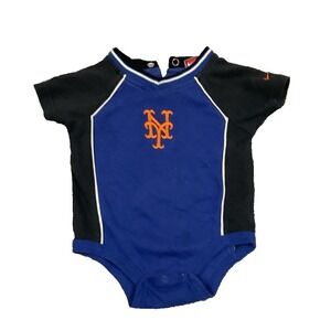 Nike Baby New York Mets MLB 12 Months One Piece Snap Bottom Outfit